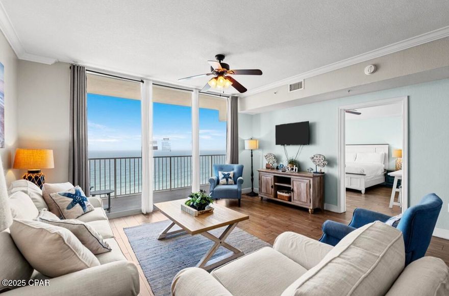 This beautifully updated 923 sq/ft, one-bedroom, two-bath, gulf front condo also features a separate bunk room that makes this unit comfortably sleep 6. With a breathtaking gulf view Master suite makes the unique L-shaped floor plan highly desirable.

 With over $50,000 in verified rental income over the past two years, this property is a prime investment opportunity.



At Tidewater Beach Resort, residents have access to outstanding amenities, including two gulf-front pools, an indoor pool, arcade, movie theater, spa, steam rooms and much more. Being 1 mile from Pier Park and the exciting new attractions like Pirates of the Voyage and Top Golf.  being walking distance from Frank Brown Park makes this vacation location a hot spot. This combination of luxury, location, and income potential makes this unit truly an unbeatable find. 

Book your showing today!