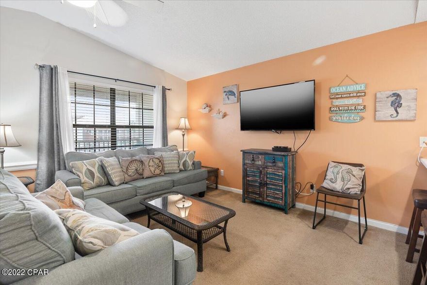 CURRENTLY UNDER CONTRACT, SELLER WILL CONSIDER BACKUP OFFERS Amenities at its best! This 1 bed/1.5 bath w/bunks Panama City Beach condo awaits you! Easy access, pull up front to access your 2nd floor unit. Retraceable screens on balcony for privacy. Horizon South is full of amenities from 4 outdoor pools (one heated/winter), kiddie pool, hot tub, tennis courts, shuffle board court, basketball court, horseshoe pits, mini golf, pool tables, a fitness room!



Wasn't rented from 2019-2021 but instead just used it as a vacation home. It was rented some in 2022, through July and stopped to sell it, rental income was close to $8K. Use this too as your personal vacation home or second home, or rent it exclusively as an investment property here in Panama City Beach. Minutes from the beach, shoppin dining, entertainment, golf, Frank Brown & Aaron Bessant Park, the fabulous Pier Park, Gulf World and more!

Two queen-size beds in the 1 bedroom, so can sleep a total of 8. AC was replaced in Nov 2020. Remote Keypad Lock for Vacation Rental. Wireless smart WiFi thermostat. Bunks in the hall. Sleeper sofa. No special assessments currently. 

For short term renters there is a $20 per person fee for armbands which are for use of the pool and amenities.  There is also a $25 per vehicle parking permit fee for short term rentals only.  None of this applies to owners. The REC board has implemented a new buyers fee of $300 for 2023.

Priced to sell and accordingly and knowing that you may want to upgrade the flooring and counters. Other project amenities include shuffleboard, horseshoe pit, playground and of course all within a short walk to the beach!