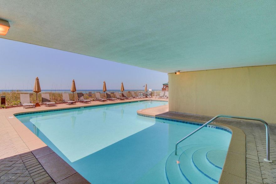 For MLS Comps * Take in sweeping views of the warm, sandy coastline and beautiful turquoise waters from your private balcony and end your days with stunning sunsets and balmy ocean breezes. Unique 4BR/4BA condominium situated directly on the beach offering several amenities including: a gulf front pool, hot tub, sauna, fitness room and immediate beach access. Located in the Ocean Ritz condo complex close to the conveniences of dining, shopping and a plethora of outdoor activities within walking distance!