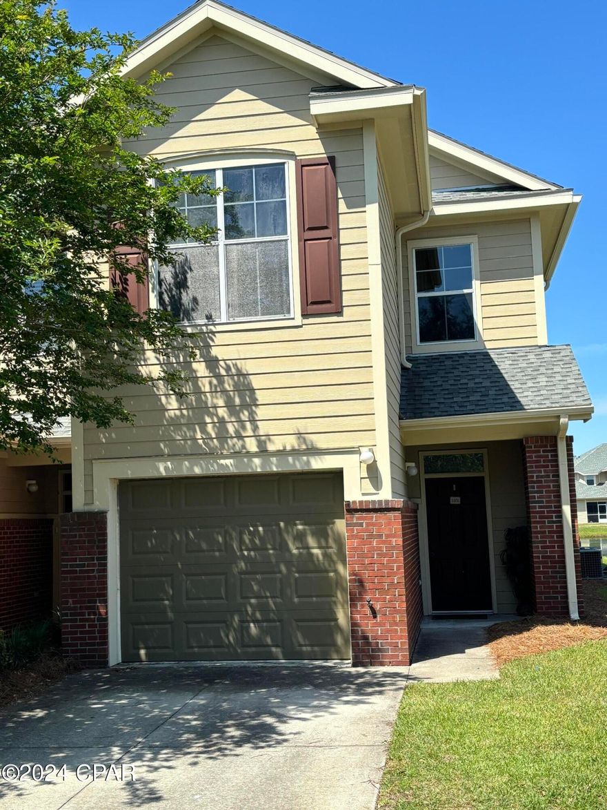 Welcome to Baldwin Rowe Circle Townhomes. This is a gated community. Beautifully landscaped, community pool and clubhouse. It has two separate heat pumps, one upstairs and one downstairs. Hardwood floors, tile and brand new carpet. Screened porch and a single car garage. No Pets Please.