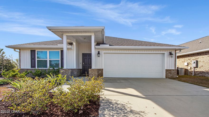 Available September 8th and pet friendly! Time to grab your dream rental! This Cali Floor Plan in the Titus Park Subdivision is up for grabs. Picture this: 4 beds, 2 baths, solar panels for a wallet-friendly electricity bill, a soft water system and washer/dryer provided. The split bedroom layout puts the primary bedroom in the back - a retreat with a full bathroom, double sinks, shower, soaking tub, and a walk-in-closet that's the envy of all closets. The kitchen is a chef's delight with an island, breakfast bar, sleek white cabinets, stainless steel appliances, and a pantry big enough to get lost in. You'll love the spacious living room and the dedicated dining area. Plus, enjoy a covered back patio, fully fenced back yard, and a 2-car garage. Close to schools, shopping (Publix just across the street from the subdivision) and an amazing community pool!