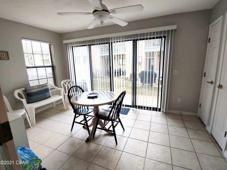 This 2 BR with 2.5 Baths ''EXTENDED UNIT'' in Gulf Highlands Beach Resort is Move In or Rental Ready. The sellers had it for personal use and love having the 2 EXTRA ROOMS of Living Space.  You will appreciate the SUNROOM / BONUS Room Downstairs off the Kitchen and the BONUS ROOM off of the Master Bedroom.  The unit can sleep 6 people with the 2 BR's and a Sofa Sleeper. You will appreciate the Breakfast Bar and a Dining Room Table, plenty of seating.  Tile throughout the Downstairs while the Upstairs Bedrooms are Carpeted. Located across from a HEATED POOL, TENNIS COURT, & SHUFFLEBOARD. Just a short Stroll to the GULF FRONT POOL & BEACH HOUSE. There are 11 POOLS, Mini Golf, 4 Tennis Courts... NO EXTRA CHARGE to use them.  Age, S/F, and Dimensions are approximate... Please verify if i