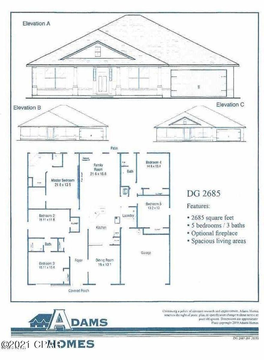 This 5/3 home is a must see!! With it's large covered front porch you are immediately at home! Entering through your wide entry way you will be amazed with the attention to detail that this floor plan offers! Don't miss out on this great opportunity! This plan sells out quick...get it before it's gone!! Current price includes upgrades such as Granite, Core Tech Pro Plus, large covered back patio, full sod, landscaping, irrigation AND a well has been added for each home! Come see what everyone is talking about!