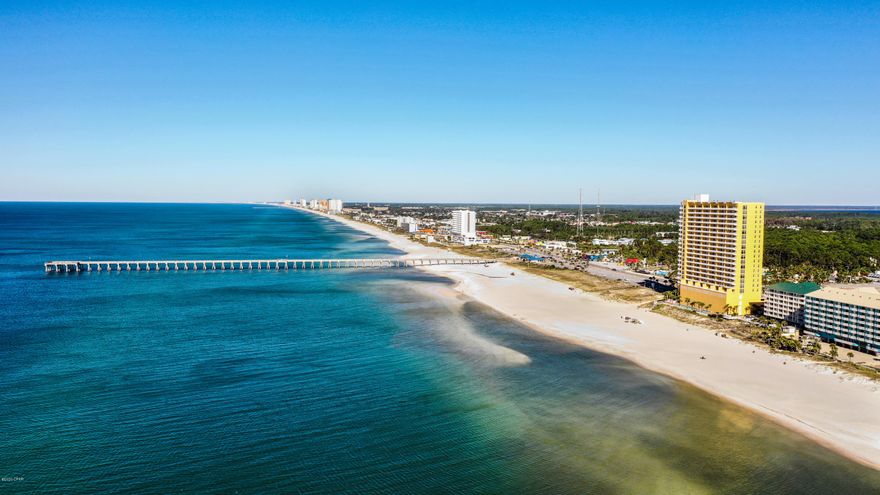 Currently Under Contract, Seller accepting Back Up Offers.  UPDATED & IMMACULATE!!!  Direct, Gulf Front 2BR/2BA condo in Sterling Reef.  Pride of ownership is displayed in this exceptionally clean & well maintained beach front get away. Fabulous sunset views &  spectacular views of the county pier. Open floor plan.  Custom cabinets, granite counter tops & beautiful backsplash, stainless appliances & your own washer/drier.  Gulf Front Master Suite.  Fully furnished & rental ready with updated classy beach décor.  Complex has a new roof and the exterior has been freshly painted.  Sterling Reef is a quiet, low density complex with plenty of beach frontage. It has covered parking, a pool, workout facility and a conference room on site. This could be a great rental investment opportunity or use for a personal beach getaway