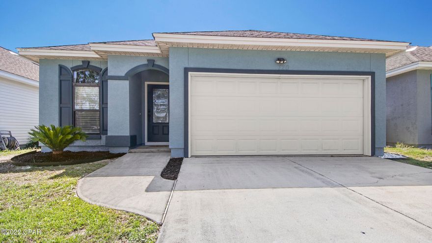 Great location in PCB! This house has so much to offer! Inside and outside has been freshly painted. Home offers 3 bedrooms and 2 full bathrooms. You'll love the large living room! The kitchen has an abundance of cabinets, eat-in dining area and breakfast bar. The main bedroom features an attached spacious bathroom and a nice walk-in closet. Outside you'll love the patio and fenced back yard. Approved pets ok with nonrefundable pet deposit. Minutes to beaches and just about everything PCB has to offer.