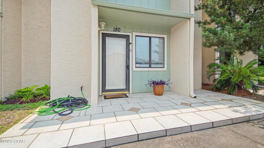 Currently under contract, sell will consider backup offers. Age, SF, and dimensions approximate. Very nice unit close to the beach access. Backs up to a pond. Partial view of Gulf from upstairs balcony. Hurry on this unit! Location, location, location!! Complex is Gated with 11 pools with a clubhouse with pool on the beach. Great second home or rental investment. Pet friendly. Currently under contract. Seller accepting back up offers.