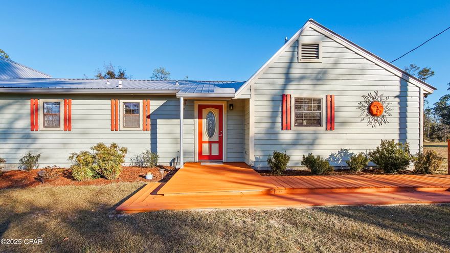 Tucked away on a gorgeous 2-acre homesite, this inviting 3-bedroom, 2-bath home offers the kind of peace and privacy that's getting harder to find—complete with its own serene pond and no HOA to limit your lifestyle. Step inside to a fresh, welcoming feel with newly painted interiors and stainless steel appliances, all centered around a cozy wood-burning stove that makes the living space feel like home the moment you walk in. A flexible bonus room adds even more value, perfect for a home office, nursery, guest room, or creative space—whatever fits your life right now.
The oversized primary suite is a true escape, featuring a private bathroom and a screened-in, covered patio where mornings start slow and evenings end quietly, surrounded by nature. Outside, you'll find wide-open space to roam, garden, or simply enjoy the view, plus a storage shed for tools, hobbies, or weekend projects. A durable metal roof installed in 2019 brings peace of mind, while the expansive lot easily accommodates your boat, camper, or outdoor toys. If you've been dreaming of room to breathe, space to grow, and the freedom of country living—without giving up comfort—this property is ready to welcome you home.