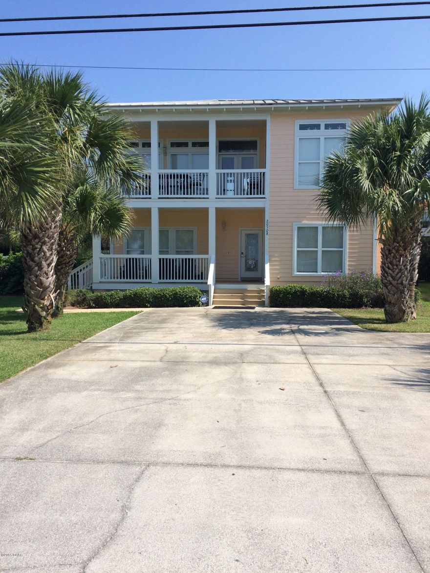 Awesome Beach Home! Directly Across the street from the Gulf and public Access. All 3 bedrooms on the 1st floor have private baths. The living area and kitchen is on the second level, with an open floor plan. Great gulf views from the living area and second floor balcony. It has new vinyl fencing on the back of the lot and an in ground pool with a large deck. This home comes completely furnished and is set up to sleep 8. 

Call today for your personal tour.