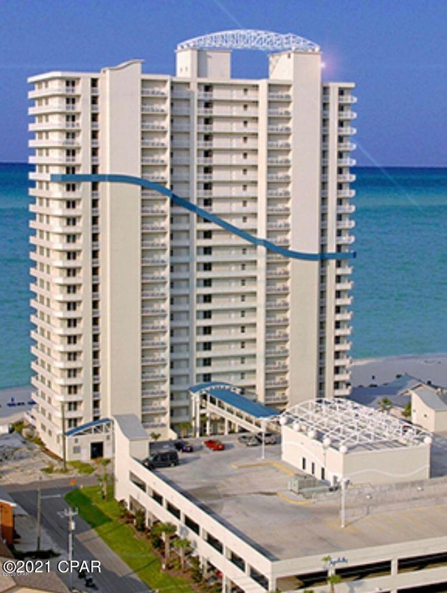 This is a beautiful Gulf Front Seychelles 1 bedroom 2 full bath + a Bunk room. 

Great view of the Gulf of Mexico from the 3rd floor.  Recently upgraded with new furniture, flooring and décor. This unit can easily accommodate a family plus guest and can sleep up to 6 persons comfortably.  Seychelles 1 BD units are very good rental properties.  Rental history for 308 is erratic from personal use and the covid closures last year but, they grossed $35,000 in the last year.  *All the utilities are paid out of HOA fees including electricity.  Located at the east end of Thomas Dr. next door to Schooner's restaurant & bar, walking distance to St. Andrews State park, close to 3 lagoon front Marinas, some of PCB's favorite Restaurants and Golf Courses.  This is a great vacation spot!