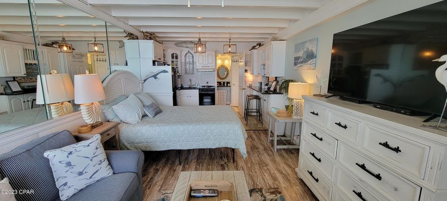 Motivated Seller! Don't miss this rare opportunity to own a piece of history and invest in one of the finest vacation destinations in the world, in the coveted west end of Panama City Beach, Florida! This unique property at the Fontainebleau Terrace offers a special interior design, providing a more spacious area for all to enjoy. The unit is an ideal short-term vacation rental, making it perfect for those looking to generate additional income, and a perfect fit for family getaways to the area's world-renowned beaches. Take in the emerald-green waters and sugar-sand beaches whenever you please! The many nearby attractions, coupled with the convenience of the location, make this unit a real gem. 30a & Pier Park are just a short drive away, and there are plenty of walkable attractions. The unit comes fully furnished, providing plenty of opportunity for investment, and is conveniently located on the 2nd floor! Facing west, this unit offers breathtaking sunset views and serves as an excellent investment property. Listen to the sound of the waves crashing right from your door. The monthly HOA fee includes ALL utilities, such as electricity, cable, water, internet, Wi-Fi, swimming pool, and PRIVATE BEACH ACCESS. Units 213 & 212 are directly beside each other, and both are available. Upgrade highlights include; new TV, dresser, paint, blinds, rods, curtains, lighting fixtures, GFI outlets, smoke detectors, faucet, plumbing and electrical repairs, new sofa sleeper, end tables, decor, dishware, and linens.