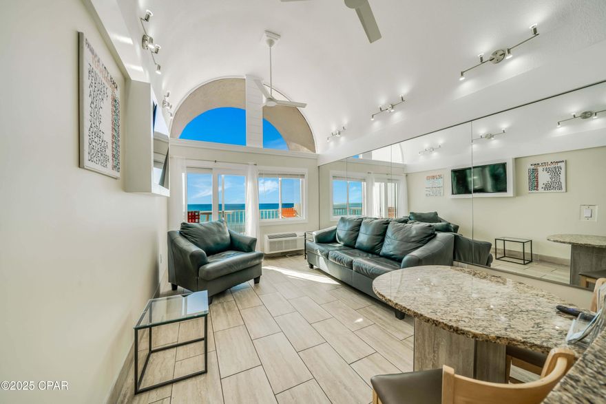 This unique, turn-key offering in a highly desirable location features a flexible, combined condo/duplex/townhome style setup, configured as two completely separate rental units with independent access, maximizing occupancy and generating significant income.  Available to rent separately or combined for maximum daily rates. 
Unit 317 has 1 bedroom and a loft plus a sleeper sofa to host up to 6 guests.  There are granite countertops, updated stainless steel appliances, gorgeous tiled shower, and tile floors throughout. The loft features a reading nook with a bird's eye view of the Gulf.
Unit 321 is an efficiency with a loft that is able to accommodate 4 guests. This unit also has granite countertops in the efficiency kitchen, tiled shower, and tile and wood laminate floors. This unit also offers amazing Gulf views. The connecting door has been sealed. 
The property has a pet friendly policy which expands the rental pool. Both properties combined generated a rental revenue of over $110,000. 
*The HOA fee listed is the total for both units.