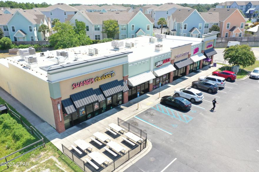 Prime commercial retail investment opportunity located in the heart of Panama City Beach, Florida. Beachside Marketplace was built in 2009 and has stable 100% occupancy. Comprised of 10,174 square feet and divided into six units, the building was constructed of concrete block masonry and a TPO roof. There is tremendous upside as the majority of leases are below current market rental rates. Premier location directly across the street from the Super WalMart with a traffic light at the entrance to Beachside Marketplace aligned with the Panama City Beach Fire Station across the street.