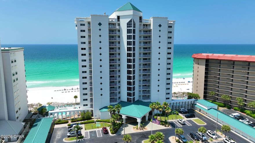 Are you looking for a condo with a 1 Car Garage......HERE IT IS!!! Experience coastal luxury in this stunning 3-bedroom, 3-bath gulf-front condo located on the 5th floor of the highly sought-after Princess Condo. This spacious and open floor plan is designed for both comfort and breathtaking views, featuring an updated kitchen that flows seamlessly into the living and dining areas.  Step into the expansive family room with sliders that lead to a large private balcony--perfect for enjoying panoramic Gulf views and unforgettable sunsets. The waterfront master suite offers its own direct balcony access, creating a true retreat with the soothing sounds of the waves just steps away.  A rare and highly desirable feature, this unit includes a private 1-car garage, providing added convenience and value. Close to restaurants, shopping, St Andrew Park and much more.  Whether you're looking for a primary residence, second home, or investment property, this exceptional condo delivers the ultimate beachfront lifestyle.