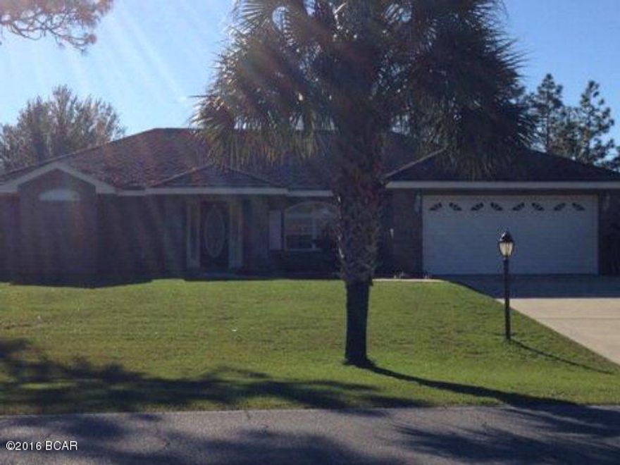 High quality brick home in South Washington county, in the Sunny Hills area on 2 lots. This was one of the more popular modern floor plans offered by Deltona Corporation. This home has 3 bedrooms and 2 full baths,with the potential of 4th bedroom that is now used as an office. The owners had a 13x13 room added to the back of the home that is not reflected on the property appraisers web site.Once you enter the home you will love the floor plan,No wasted space.Great room and dining area that flows smoothly into the kitchen that should please the cook in you! With its stainless appliances,granite counter tops,and efficient layout,entertaining is a breeze!The Master suite is generously sized,features a sitting area with access to the covered Lanai. Master bath has double vanities,large tile s
