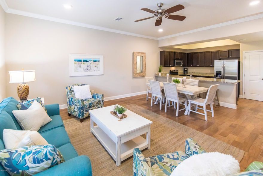 Welcome to ALERIO RESORT in the heart of Miramar Beach! Look no further!!! Already $13,000* in Bookings for 2020* RARE GROUND FLOOR UNIT WITH SEMI-PRIVATE COVERED PATIO 3 Bed 2 Bath FULLY FURNISHED AND READY TO GO! STEPS away from the White Sand Beaches and Emerald Green Waters and WALKING DISTANCE to great local restaurants, shopping centers, grocery and entertaining... This unit offers luxurious and relaxing atmosphere with 10' ceilings, hard wood floors, granite countertops, open and spacious living room and large bedrooms all decorated with comfy and cozy coastal style furniture and decor. ALERIO RESORT is a Gated Community offering beautiful Heated Pool, Hot tub, Splash pad , BBQ area and luxury resort feel overall. Buyer to verify all the information. Electricity Bill total for 2019