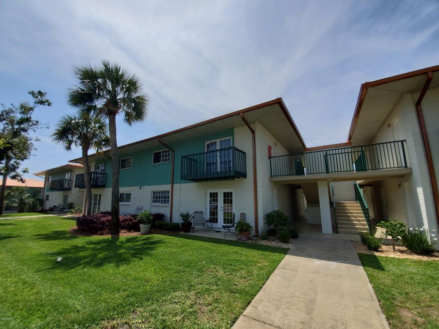 'CURRENTLY UNDER CONTRACT, SELLER ACCEPTING BACKUP OFFERS' Immaculate 1 BR|1 BA condo offered fully furnished! Fantastic investment opportunity on this turn-key 2nd floor condo at Landmark of St. Andrews Bay. The waterfront community sits alongside St. Andrews Bay and features 2 pools, a private beach, and 7 beautifully landscaped acres. This well-maintained unit is situated on the northeast side of the complex and has solid rental history. Enjoy the morning sun on the private balcony with double french doors off of the bright, neutral colored living room. Tile floors throughout w/ carpet in bedroom. Kitchen includes all appliances. Washer/Dryer conveys; This is a unique opportunity to own a condo in the vastly growing St. Andrews area. Walk to the local's favorite hot spots, & Hunt's.