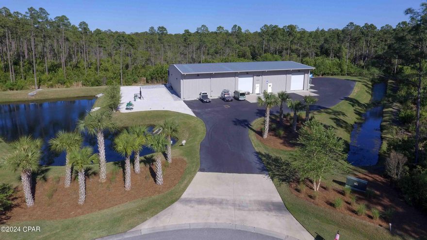 The subject is a steel frame and metal siding building built in 2019 with 7000 total rentable square feet. With a BOMA measurement of 7800 sq. ft. This includes the enclosed metal frame and concrete block covered structure that runs the length of the back of the building and is accessible by 12 x14 roll up door in the main body of the warehouse as well as by 2 36'' steel doors on opposing sides of the building.
The building has 3 12'x14' insulated garage doors as well as 4 36'' steel doors as ingress egress into the building. The roll up doors are rated to 160 mph winds and are fully insulated with an electric motor on the main door. The entire building is heated and cooled with 3 central HVAC units totaling approximately 14 tons. The Cummings propane generator will service the entire building.
2 full sized bathrooms and 1 half bath.
1,100sqft security residence.