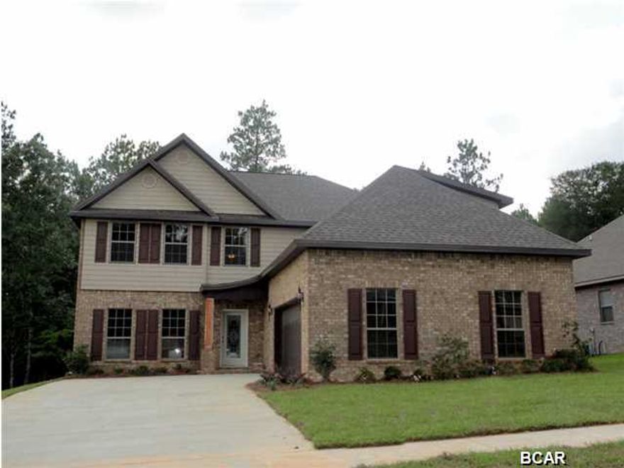 Berkshire-E The Berkshire is a 3,798 sq. ft. two story D. R. Horton floor plan featuring 4 bedrooms, 3 baths, a two car garage, a loft and bonus room! Upon entering from the front porch the home opens to the formal dining room which connects the entrance to the kitchen where a counter bar overlooks the breakfast area, back patio and family room. The family room is grand and the lining windows span two floors. The large master bedroom is located on the first floor and opens to the master bath which contains two separate walk in closets, dual vanity and sinks, a linen closet, separate shower and tub. There is a wet bar in the hall connecting to the half bathroom and laundry room convenient to the garage. The second floor features a balcony with open view to the family room and