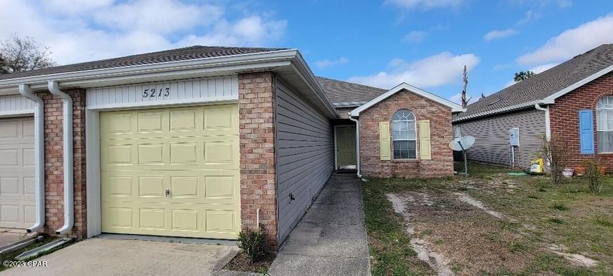 Fantastic first home, last, or even a rental!!! Great location at the end of a cul-de-sac. Very convenient to Tyndall Air Force Base, schools, shopping, dozens of restaurants,  boating fishing///// WELL MAINTAINED, seller just replaced carpet in the two additional bedrooms. All appliances that are in place will stay. Nice layout with a split floorplan. Open kitchen to the eat up bar and living area. Fenced in back yard for pets. Also has a one car garage. This will sell fast at this price in this market!!! ALL SIZES AND INFO ARE APPROXIMATE, BUYER TO VERIFY ANYTHING OF IMPORTANCE....