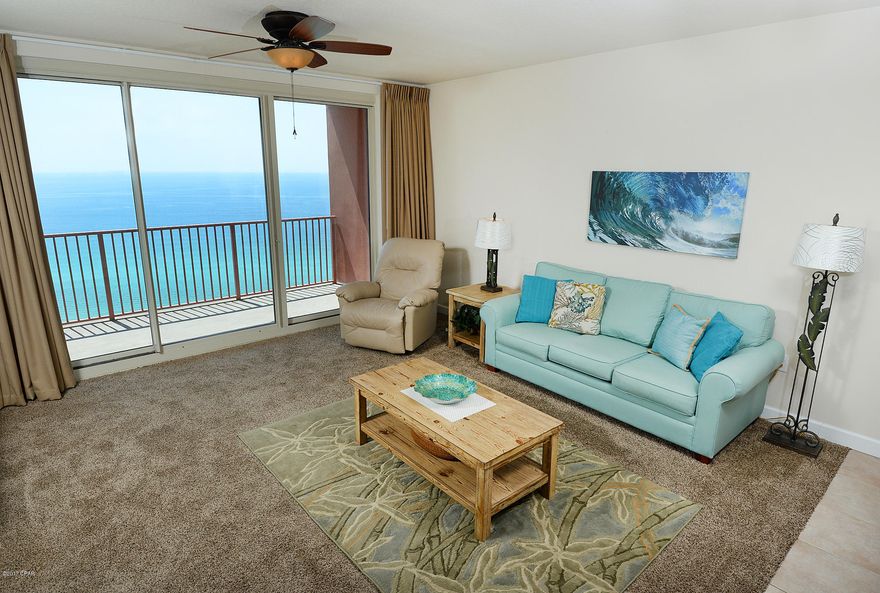 Come see this beautiful PENTHOUSE featuring a Gulf front master bedroom and living room overlooking The World’s Most Beautiful Beaches! This two full bath with Master Bedroom and Bunk Room is tastefully decorated and features Stainless Steel Appliances in the Kitchen with Granite Counter Tops. Enjoy the Panoramic views of the Beach and Gulf, along with the second largest Gulf front pool in Bay County. Shores of Panama also has an indoor heated pool, modern fitness center with top of the line equipment, hot tub, spa, sauna, massage therapy and steam room. This complex also has easy access covered parking, conference rooms, two tiki bars, scheduled Kid Club activities and beach rental services. All room dimensions area are approximate and should be verified by the Buyers if important.