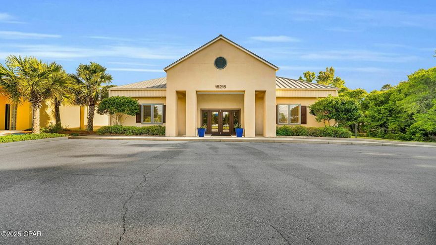 UNDER CONTRACT - Buyer in an inspection period - will review back up offers - 16215 Panama City Beach Parkway is a 3,955 SF professional office building ideally positioned in the heart of Panama City Beach's west end business corridor. Constructed in 2000 with steel-frame construction and stucco exterior, this well-maintained single-tenant building is home to a prominent local law firm and offers a high-visibility location with over 39,000 vehicles per day. The floor plan provides for, seven executive sized offices, two conference meeting rooms, kitchen break area, welcoming lobby and open area (floor plan and previous boundary survey area available) The 1.12-acre parcel features 26 surface parking spaces in a highly desirable location, situated between Pier Park and Highway 79.