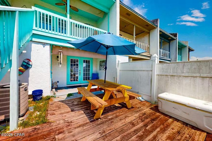 Two-bedroom, 1.5-bath townhouse for rent at 8013 Beach Drive, just off Thomas Drive. Located minutes from and within walking distance to beach access and Seltzer Park, this home offers an easy, laid-back beach lifestyle with nearby dining, shopping, parks, and quick access to the east end of Panama City Beach without the congestion.

Tenant is responsible for all utilities. Security deposit and background check are required. Pets are negotiable.
