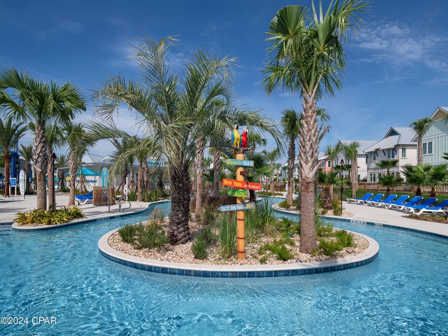 Be among the first to discover this thoughtfully curated and efficiently designed home in a charming ''surf village'' at Margaritaville Beach Cottage Resort in Panama City Beach.   The Surf's Up plan lets you connect and gather on your side porch or step inside to explore 760 sf of heated/cooled space perfectly designed to fit your every need.  These charming tiny homes feature a bedroom with a king bed and bath on the first floor and a sleeping loft with built-in full over full bunk beds on the 2nd level.  Located in the exciting new Margaritaville Beach Cottage Resort, homeowners and their rental guest will have a hard time deciding what to do first; you can relax in the huge resort pool, take a trip around the 425 ft long lazy river, ride down one of two waterslides, soak in the sun on the 580 feet of dedicated beach, have a margarita and cheeseburger from the grill, play games on the lawn, watch outdoor movies and much, much more.  Don't miss your opportunity to enjoy everything the Margaritaville lifestyle has to offer!

Water, trash, landscaping, TV, Internet and phone are all included. In addition, Club dues are $150/month and membership is mandatory for all homeowners. Total HOA, Condo and Club fees are $2068/quarter.

We anticipate construction for these homes will be complete around Summer 2024.