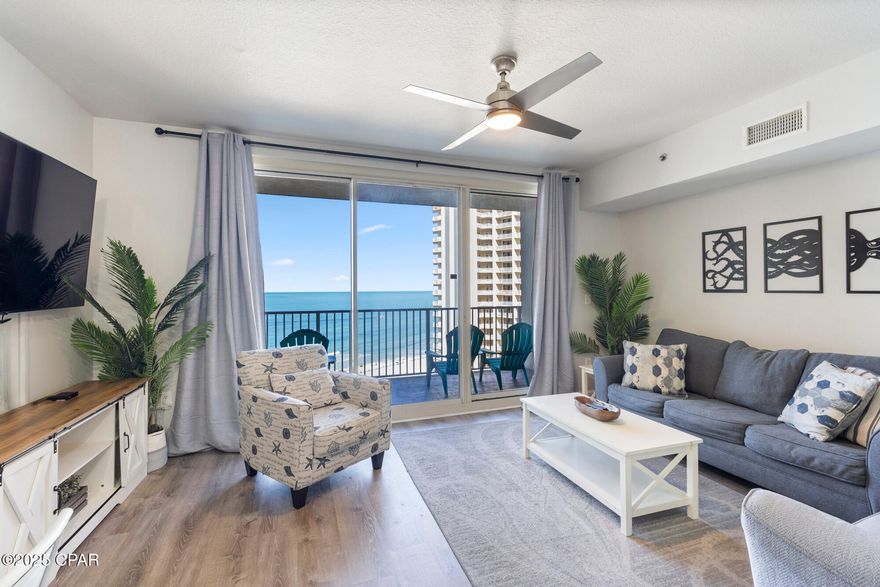 PRICE IMPROVEMENT + BUYER INCENTIVE  

SHORES OF PANAMA  Unit 1321 just became an even better opportunity — Gulf Front | Turn-key Rental Investment | Beachfront Amenities and Parking.
 Unit 1321—desirable Type K floor plan offering unobstructed views of the Gulf, resort-style lagoon pool,Tiki bars, Indoor pool -sauna and tropical amenities.— 
This 2BR + Bunk room | 3BA condo is fully furnished and turnkey ready, impressive rental income potential.
 — 1321 conveys with a designated parking space on the 6th floor conveniently located for easy access.
 — As an added value, the seller will pay the special assessments in full prior to closing—
Whether you're adding to your vacation rental portfolio or looking for a SECOND HOME BEACH RETREAT on the Emerald Coast, Unit 1321 delivers!
.