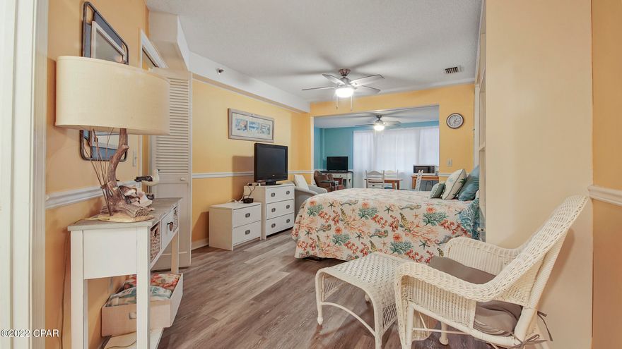 Look no more for an affordable piece of paradise! This is more than a condo. Owners (or tenants) enjoy on-site boat docking and boat trailer parking. Plenty of space available! First Come, First Serve. The condo is fully furnished and turnkey with a Murphy bed, full kitchen and bath, tile flooring, and decor. Large walk-in closet with extra storage space. New HVAC installed in 2020. Plenty of parking in the secured open lot. The Amenities include boat dock on the lagoon that leads to Bay and then to the Gulf of Mexico, in-ground pool, sauna, clubhouse, and fire pit! The Villas of St Thomas are close to shopping and restaurants and a short walking distance to public beach access 24.