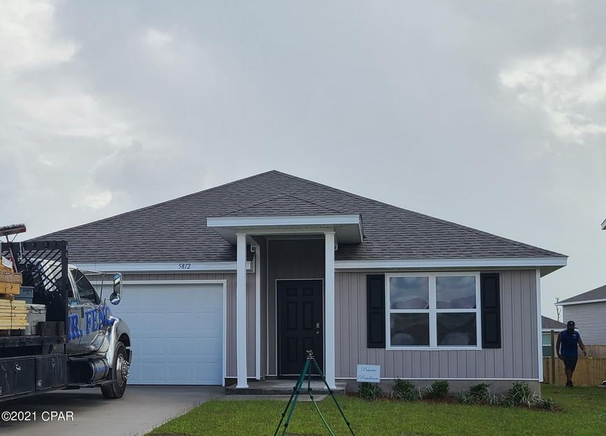 Welcome to the newest phase in Olde Town Village! The Cali floor plan has two bedrooms just off the foyer with a shared bath. The kitchen is open and spacious with plenty of cabinetry, a corner pantry, and a center island with a sink and dishwasher. The standard appliances include, a stove, microwave and dishwasher. Bedroom 1 is just off the large living area and has a dual sink vanity, a large soaking tub, separate shower and a walk-in closet. Additional features include vinyl flooring throughout the common areas, carpet in the bedrooms, and nickel hardware on interior doors. A standard Smart Home package includes a KwikSet keyless entry, Skybell doorbell, automated front porch lighting, an Echo
Dot device, and Quolsys touch panel which can be integrated to control your lighting, thermostat, front door and so much more.
A builder 10 year structural warranty is also included.

Pictures, photographs, floor plans, elevations, features, colors and sizes are approximate for illustration purposes only and will
vary from the homes as built. Home and community information including pricing, included features, terms, availability and
amenities are subject to change and prior sale at any time without notice or obligation. For Move-In/Completion Estimates:
Ready dates are estimates only. Timing of completion of construction and buyer move-in are subject to contingencies
contained in home purchase agreement and governing jurisdictions issuance of a certificate of occupancy, and may change
due to forces majeures and other delays or disruptions outside the reasonable control of the Builder.