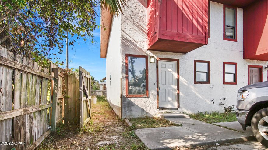 'CURRENTLY UNDER CONTRACT, SELLER ACCEPTING BACKUP OFFERS' Welcome Home! This charming 2BR/1.5BA townhome approx. 1,164 sq ft is centrally located in the St. Andrews area just minutes from the Hathaway Bridge, Panama City Port Authority, Navy Base, boat landings, shopping, parks, restaurants and more.  The owner has recently made many updates to include   laminate flooring, carpet, new light fixtures, new range and range hood, new interior doors, new sliding glass door, some new windows, interior freshly painted, and the A/C unit was replaced two years ago. The exterior features include a privacy fence yard, and the roof was replaced three years ago after Hurricane Michael. This property has been a great rental for the owner and is move in ready. Don't miss this amazing townhome, call your favorite Real Estate Professional today for your showing appointment! Verify all dimensions, and information if important.