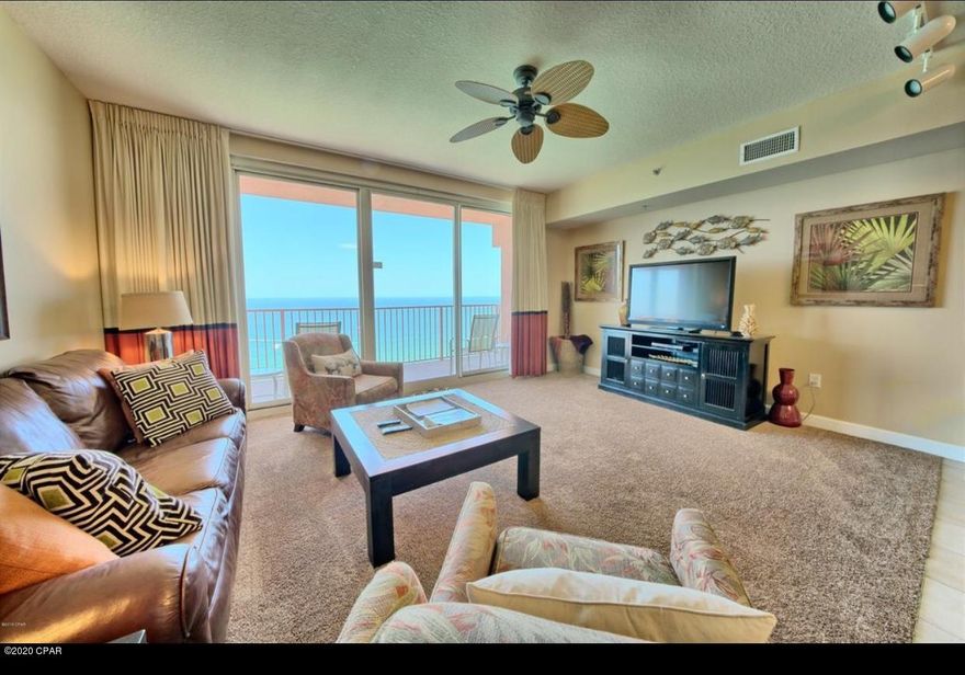 Gorgeous Condo! By far one of the most coveted floor plans in Shores of Panama Resort! Unique Extra bump out on the ''02'' stack gives an Eagle view up and down the East/West Coastline! Another great feature is being on the West Side of the building away from the business. This floorplan can produce $45k per year.  Shores of Panama Resort is one of the BEST ROI in PCB.  DEDICATED PARKING SPOT on floor 3.  The view from this condo is simply amazing! All new elevators will be completed by Spring!



If you don't already know about Shores of Panama Resort, it has one of the prettiest gulf front pools in PCB! People keep coming back year after year for this pool, the large gulf front beach, & the convenience of being next to Willy's famous restaurant.  Do not miss this investment opportunity!