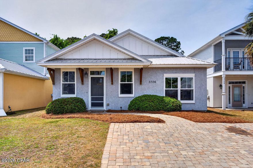 COMING SOON!
Welcome to Hidden Lagoon Villas--where convenience, comfort, and coastal living come together.

This 4-bedroom, 2-bath home is perfectly positioned in one of the most accessible areas of Panama City Beach, placing you just minutes from everything that makes life here so desirable. Imagine being only a 5-minute drive from beautiful beach access points--making morning walks on the sand or sunset views part of your everyday routine. Daily errands are just as easy, with Publix right around the corner for quick grocery runs.

Dining out? You're surrounded by some of the area's local favorites, including Dat Cajun Place, Captain Anderson's Restaurant, Diego's Burrito Factory, and Andy's Flour Power--giving you incredible options for everything from casual bites to waterfront dining. And lets not forget local charter fishing. This property is also located right by Treasure Island Marina where you can store your boat or hop on a charter boat with some of Bay County's best Charter Boat Captains. 

Inside, the home features a bright open floor plan designed for both everyday living and entertaining. The seamless flow between the kitchen, dining, and living areas makes it easy to host gatherings or simply stay connected with family.

The layout is thoughtfully designed with flexibility in mind. Two bedrooms are located at the front of the home and share a bathroom--perfect for guests or kids--while the split-bedroom design places two additional bedrooms in the rear. This setup is ideal for creating a private primary suite with a nearby nursery, home office, or flex space to fit your lifestyle.

Step outside and enjoy the benefits of a low-maintenance yard--giving you more time to enjoy the beach, the pool, or everything the area has to offer instead of spending weekends on upkeep. Even better, the home sits directly across from the community pool, making it incredibly convenient to cool off, relax, or entertain without the maintenance responsibilities of owning a private pool.

Whether you're looking for a primary residence, vacation home, or investment opportunity, this property checks all the boxes with its unbeatable location, smart layout, and easy-living features. 

Call your Realtor TODAY to see this great property before its too late.