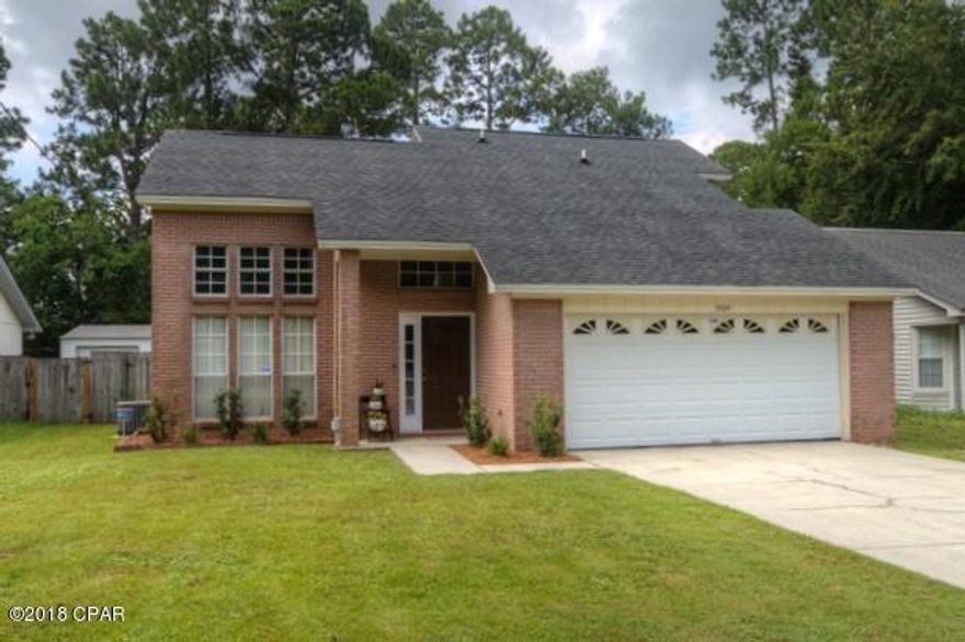 Just minutes to Tyndall AFB! On a quiet street, this updated well maintained 3 bedroom, 2-1/2 bath home has so much to love! The spacious first floor is perfect for entertaining. A large living room, dining area and great room are all incorporated in an open concept floor plan just off the well designed kitchen. The master bedroom is on the first floor, with a very nice master bath. A half bath is just off the living room, perfect for guests. There are two bedrooms upstairs, a full bath and a generous bonus room that could be used as a 4th bedroom or gaming room. Pride of ownership is obvious: fresh interior paint, New AC 2018, Disposal 2018, Dishwasher 2017, Water Heater 2014, Roof 2011. Many other custom touches and a Big Back Yard with privacy fence! This is a Gem,come see it today!