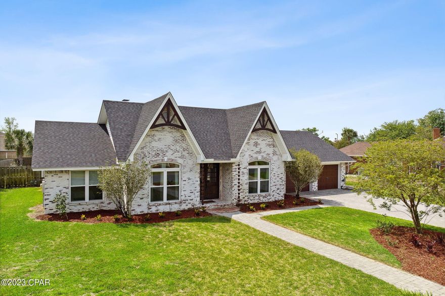 Custom built Brick Home With 4Beds, 2.5 Baths & an in-ground pool. Home was completely remodeled in 2020 & has a new effective built year of 2020, per property appraiser.  When you enter through the front door into the foyer you will love the bright open floor plan.  In this space is an Office with a custom built barn door & a custom focal wall, formal dining room, great room, game room & a kitchen that is a cooks dream.  Kitchen comes with all stainless appliances, a gas cooktop with a pot filler, wine cooler, ice-machine & dishwasher.  There is an apron sink & a walk in pantry.  Split floor plan with 3 beds 1.5 baths on one side & a huge Master bedroom & gorgeous Ensuite that has 2 walk-in closets.Home is energy efficient w/ foam spray insulation in walls and attic. Call today for Apt.