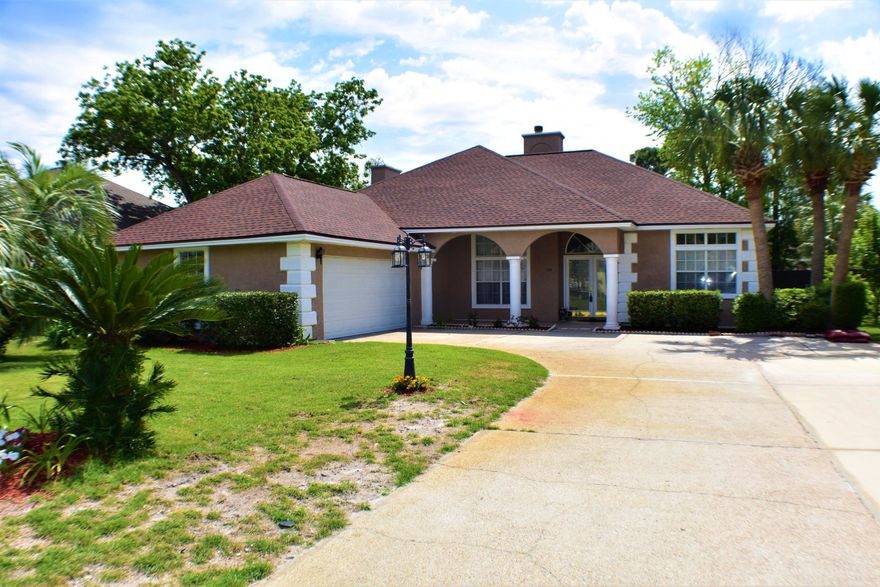 CURRENTLY UNDER CONTRACT, SELLER ACCEPTING BACKUP OFFERS.  Palm Bay home with a pool and lots of recent upgrades!  This 3-bedroom, 2-bath home features a split-bedroom floor plan & includes a 2020 roof, new LPV floors thru most of home & new porcelain tile in the Sunroom.  The kitchen boasts new granite countertops, custom glass-tiled backsplash, & newer appliances! Additional features include 2 fireplaces, built-in bookshelves, columns separating the formal living & dining rooms, glass bowl sinks in both baths, & the HVAC is only 3 years old.  The in-ground pool was recently resurfaced & it is screened-in & accessible from 4 rooms in the home.  You'll love the landscaping & the automatic sprinkler system that helps keep it healthy & green!  The 2-car, side-loading garage has an epoxy floo new insulation was blown in approx 2-3 years ago.  This is a beautiful home with a great floor plan and you'll enjoy being less than 5 minutes from the beaches, Navy base, shopping centers, schools and more.  All info is approx and must be verified by Buyers if important.