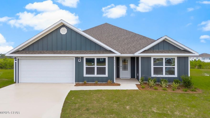 Welcome to 6491 Lazar Lane, where modern convenience meets comfort in the heart of Panama City, FL. This stunning single-family residence boasts 5 spacious bedrooms, 3 well-appointed bathrooms, and an array of features. 

As you step inside this home, you will be greeted by a bright and open floor plan with LVP flooring that extends throughout the common and wet areas, creating a seamless flow from room to room. The plush carpeting in each bedroom adds a touch of warmth and coziness, providing a peaceful retreat at the end of a long day.

The heart of the home is the kitchen, equipped with a functional center island, ample pantry space, and beautiful white cabinetry. The included appliance package, featuring a stove, microwave, and dishwasher, is sure to inspire culinary adventures. Adjacent to the kitchen, you will find the convenience of a laundry room leading to an attached two-car garage, making household tasks a breeze.

The primary bedroom is a true sanctuary, complete with an ensuite bathroom that offers a dual sink vanity, a large soak tub, and a separate shower to wash away the stresses of the day. Smart Home technology enhances your living experience with a Quolsys touch panel that can integrate with your thermostat and lighting for optimal comfort and security.

Step outside to the covered back patio, accessible from the living area, and envision yourself enjoying Florida's beautiful weather and creating memories with loved ones. With all these features and more, 6491 Lazar Lane is not just a house—it is the key to the lifestyle you have been dreaming of. The Liberty amenity center is just a short walk from your doorstep. The amenity center features 7500 square feet and is complete with a large pool, a splash pad, a playground, and a fitness center inside. Inside you will find a large community gathering room, a meeting center, catering kitchen, and card room as well as children's activity room, and fitness center.