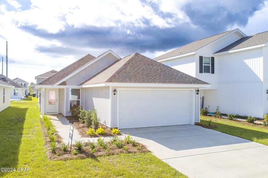 Welcome to Liberty. This home is ready for quick move in. This Celeste floor plan is located on lot 114 at 6603 Kettles Street. Featuring 3-bedrooms 2 bath, 1403 square feet, this home has an open concept floor plan. Interior features of this home include EVP flooring in living and wet area, granite countertops, stainless kitchen appliances which include a stove, microwave and dishwasher. This home is a must see. Like all homes in Liberty, the Celeste includes a Home is Connected smart home technology package which allows you to control your home with your smart device while near or away. Liberty neighborhood is conveniently located in beautiful Panama City off Star Avenue near 231. Located just 25 minutes from Tyndall Airforce Base, 20 minutes to hospitals, and less than 15 minutes to shopping, restaurants, and grocery stores you will be amazed at the convenience once you enter the winding entrance to this beautiful sanctuary. Liberty, D.R. Horton's premier new lifestyle community, offers a 7,500 square foot community center with full gym, wellness rooms and much more. Additionally, behind the community center is a water wonderland with resort style pool, splash pads, and an outdoor grilling kitchen with seating.