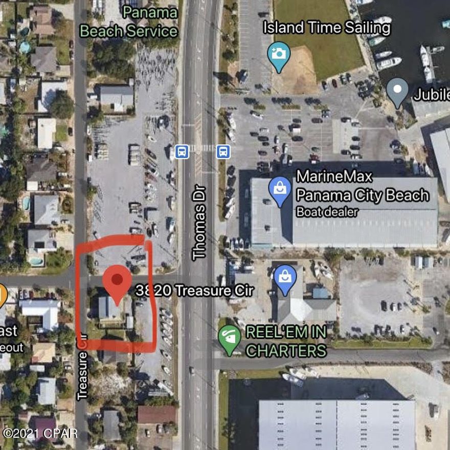 Investor special! With the right amount of care and repairs this home is designed for comfort, entertaining and living the ''beach'' life.  With a view of the water, Close to shopping, great restaurants and activities. Split bedroom plan with duo Master Suites. Sunlight everywhere with lots of windows. Very open floor plan. Could be used for your dream home or investment! Measure size for accuracy.