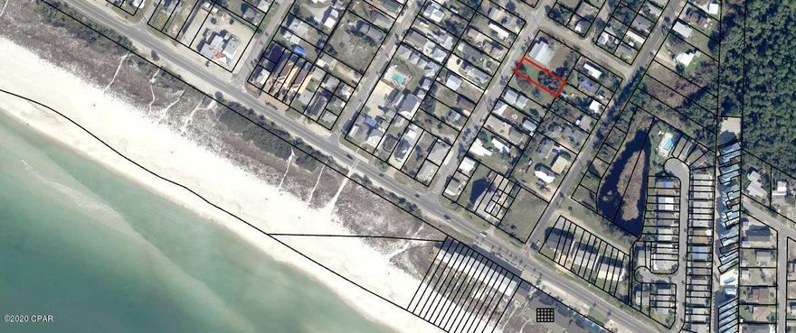 Residential lot in Laguna Beach close to the beach.  Golf cart friendly community. 50x150 lot awaits your dream beach house.