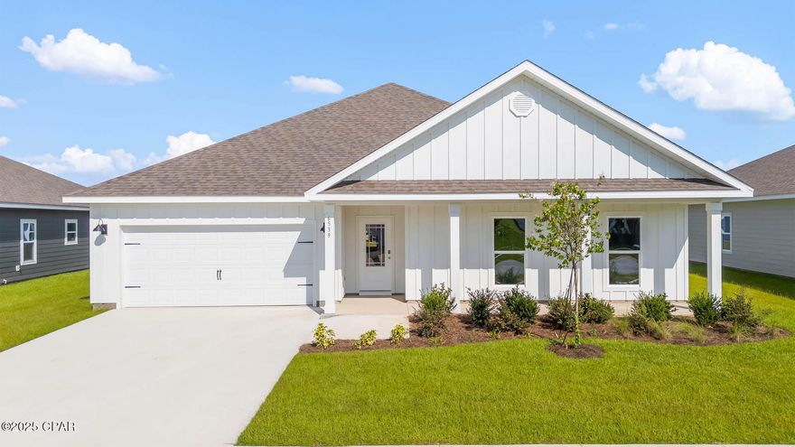 The Victoria is a large open floor plan that is a great addition to our Tradition Series homes at Liberty. The Victoria is a 4-bedroom, 2.5-bathroom, 2 car garage home that has 2,275 square feet and many features. It is a popular floorplan built at many of our communities here in the sunny Panama City, Florida. As you approach the Victoria floor plan, you will notice the large covered front porch and beautiful Hardie Board Plus siding that covers all sides of the house. There is also a covered back patio that has plenty of room for patio furniture to enjoy your morning coffee or having friends over. 

On the inside of the Victoria, you'll notice the sunlight that radiates throughout the home from the many windows and the EVP flooring throughout the main areas of the home. Each bedroom has plush carpet floors and closets with ventilated shelving. The large open living room has tray ceilings and a ceiling fan and opens to the kitchen and dining area. The kitchen and full bathrooms have beautiful white cabinets and elegant white quartz countertops. The primary bathroom features a double vanity and a separate tub and a shower with glass doors next to a walk-in closet, saving you space in the main bedroom. The guest bathroom also features a double vanity and plenty of cabinet space.

Appreciate the convenience of a Smart Home technology package, featuring keyless entry and an intuitive control panel for your thermostat, lighting, and security systems. The exterior of this home features Hardie Color Plus Siding and is uniquely engineered to stand up to the harshest elements from wind, rain, fire, freezing temperatures, and hail. Dimensional shingles with 30-year warranty. A landscaped front flower bed at entry way and fully sodded yard. Our Liberty community features underground utilities making it less susceptible to damage from severe weather leading to fewer outages and more reliable service. Residents of Liberty can enjoy exclusive access to two amenity centers, complete with two pools, a children's splash pad, two playgrounds for endless fun, and a well-equipped fitness center. Our second amenity center features a basketball court and two pickleball courts for after school and work fun! Embrace the lifestyle you deserve where every detail is curated for your ultimate enjoyment.

Come and see for yourself why the Victoria is a popular floor plan for new home buyers. To see this floor plan at Liberty, stop by our model home today or schedule an appointment online.