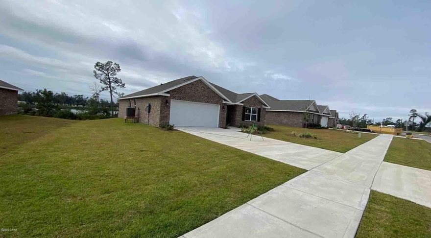 Waterfront Home - Move in Ready! The Cali floor plan features 4 bedrooms with one that can be used as a den or office. As you enter this home you will find quality paint with orange peel textured walls and traditional 8' ceilings. Vinyl flooring throughout all common areas of the home and carpet in the bedrooms. Kitchen is open and spacious with a center island and includes a pantry, beautiful stained cabinetry and laminate countertops. Appliances include a dishwasher, stove and microwave. The owner's suite has a nice sized bath with separate shower and large soak tub, as well as a large walk-in closet A standard Smart Home package includes a KwikSet keyless entry, Skybell doorbell, automated front porch lighting, an Echo
Dot device, and Quolsys touch panel which can be integrated to control your lighting, thermostat, front door and so much more.
A builder 10 year structural warranty is also included.

Pictures, photographs, floor plans, elevations, features, colors and sizes are approximate for illustration purposes only and will vary from the homes as built. Home and community information including pricing, included features, terms, availability and amenities are subject to change and prior sale at any time without notice or obligation. For Move-In/Completion Estimates: Ready dates are estimates only. Timing of completion of construction and buyer move-in are subject to contingencies contained in home purchase agreement and governing jurisdictions issuance of a certificate of occupancy, and may change due to forces majeures and other delays or disruptions outside the reasonable control of the Builder