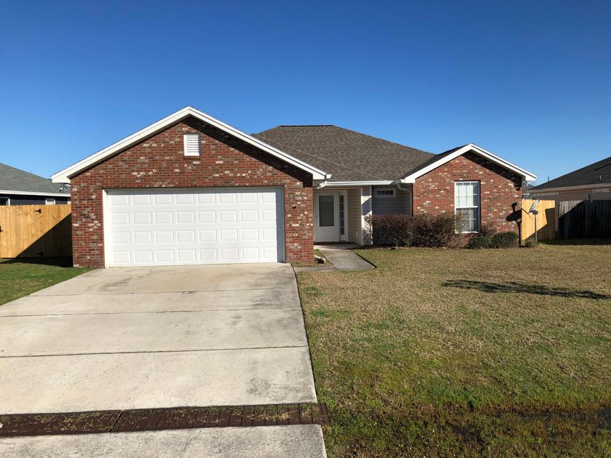 This 3 bedroom, 2 bath home is located in the sought after Cherokee Heights neighborhood. The convenient location is close to schools, outdoor recreation spaces, shopping, restaurants and Tyndall Air Force Base. Home is freshly painted and has a new roof. The split bedroom floor plan features raised ceilings, and a large living area. The eat in kitchen has a bay window looking onto the back yard, a pantry, and beautiful wood cabinets. The master area has a walk in closet, separate tub and shower, and a double sink vanity. There is a spacious laundry room. Outside boasts a covered porch and a privacy fenced back yard. Sellers are offering a one year American Homeshield home warranty.