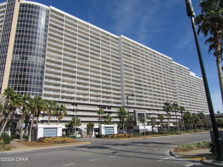 Beautiful 1 bedroom 2 bath with a double bunk guest quarters on the 6 floor of the much desired Lake Town Wharf Resort with beautiful views of the Gulf of Mexico across from Thomas Dr. and Lake. Features include, but not limited to carpet and tile throughout, upgraded fixtures, stainless appliances 5 Unique Pools, A Kids Fun Scape Playground, Splash Bar & Grill, Gulf View Fitness Center & Covered Garage Parking. The Nightly Fountain & Light Show & Market Shops Along The 52,000 Square Feet Of Lakefront Board Walk. Large open balcony for entertaining. Just minutes to the Worlds Most Beautiful Beaches, Navy Base, shopping, dining, entertainment and Pier Park. All property sizes and ages are approximate, please measure and/or verify if important. School assignments are subject to change, please check with Bay County for most accurate information. Deposit is the same as the rent. Pets allowed, no cats and 30 pounds and under dogs with owner approval and NON REFUNDABLE pet fee applies per pet. Breed restrictions apply.