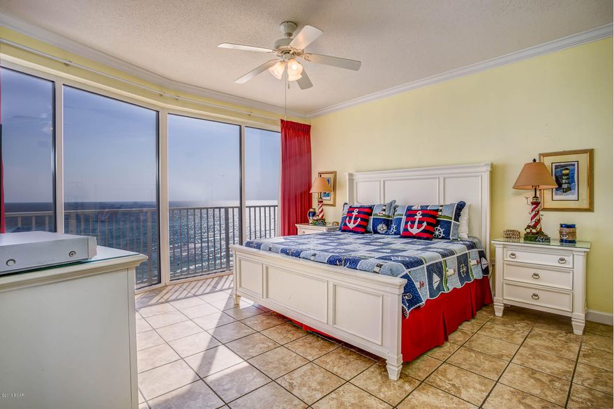 Now offering the best priced two bedroom at Boardwalk Beach Resort in Panama City Beach! Boardwalk 909 is a perfect two bedroom, two bathroom condo with amazing views over the beach to the Gulf of Mexico. Expansive windows in the gulf front master bedroom provide incredible views right from the comfort of your bed and is large enough to accommodate a sitting area as well. The master bedroom offers balcony access and an en suite bathroom as well. The condo features an open kitchen/living design with tremendous views and balcony access as well. Condo 909 sleeps 6 comfortably and is a very consistent rental property producing considerable gross rental income. This is a great buy along Panama City Beach offered at under $300,000 in a resort with all of the amenities you are looking for. Boardwalk Beach Resort offers a top of line pool deck area with lush palms, a kids splash pool, two hot tubs and a massive 2,500sq. ft. zero entry heated pool.  Other amenities include a gulf front fitness center, sauna, steamroom and owners lounge along with an on-site convenience store and a poolside bar and grill.  Boardwalk is a secure resort with 24/7 on-site security and is truly in the heart of all things Panama City Beach.