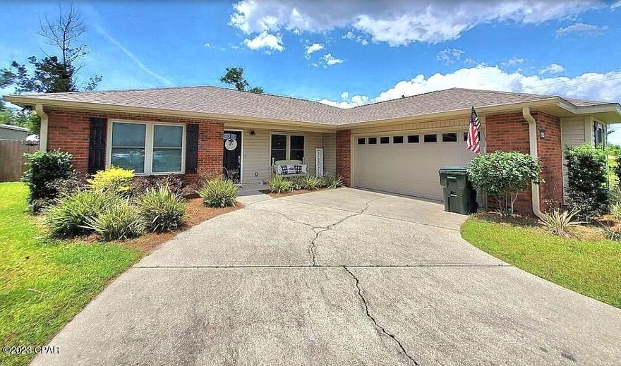 CURRENTLY UNDER CONTRACT, SELLER WILL CONSIDER BACKUP OFFERS. This IMMACULATE 3 bedroom 2 bath brick single family 2 car garage home was COMPLETELY REDONE in 2020 and is MOVE-IN READY! It offers a split open floorplan located on a large fully fenced in corner lot and comes equipped with a sprinkler system and a home security system. It has a newer HVAC, hot water heater, roof, plumbing AND electrical all done in 2020.  You get granite countertops and real wood cabinets in the kitchen with newer appliances, laundry room with conveying washer and dryer, huge fenced in backyard with an enclosed patio, and so much more. You have to see it! Professional pics coming later. All measurements approximate please verify.