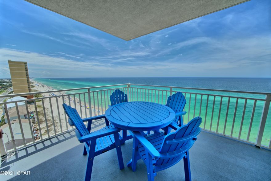 Entered for Comp Purposes. Splash 2BR/2BATH/PLUS BUNKS gulf-front WINDSONG end unit floor plan.  BOTH bedrooms are gulf front with their own sliding door to the balcony. Stunning seemingly endless eastern views AND sunset views from this immaculate gulf-front furnished condo. Features a new master shower (with enclosure) and new flooring in both bedrooms. The condominium has been freshly painted throughout. The kitchen features a new backsplash and a new refrigerator. New washer/dryer. New blackout blinds and new televisions in both bedrooms. This gulf-front end unit condominium feels new and is appointed just right with an upscale coastal feel, complete  with all new furnishings ( except the beds ).