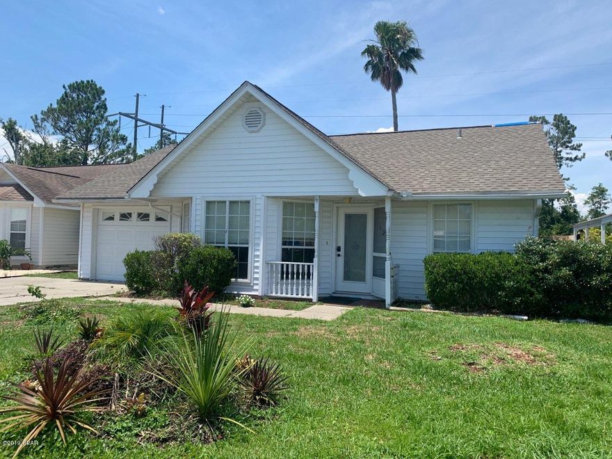 Conventionally located off Hwy 98 this 3 Bedroom, 2 Bathroom home is close to all Panama City Beach has to offer. Just 2.2 miles from the Navy Base and 7.1 miles to Pier Park. 

Off the galley style kitchen which includes a dishwasher, is the dining room which opens to the living area with vaulted ceilings. 

The property also features Master Bedroom with walk in closet, renovated master bath with stand in shower, a Laundry room with washer and dryer connections, screened in patio area and a oversized one car garage.