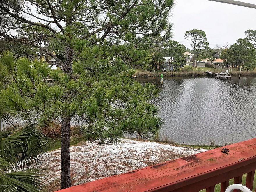 SELLER ACCEPTING BACKUP OFFERS' 

 This Lagoon front condo with loft bedroom and bath plus bonus bunk room. Needs cosmetic updating. 1st level has bedroom, bath, kitchen, dining and living room. up stairs has a bedroom with overlook to living room below, full bath, and a small bedroom / closet. Complex has pool, boat dock, gated, tennis, pool and much more. 

Great location 1-block to beach. entrance on Joan Ave. newt to Mexican Restaurant.