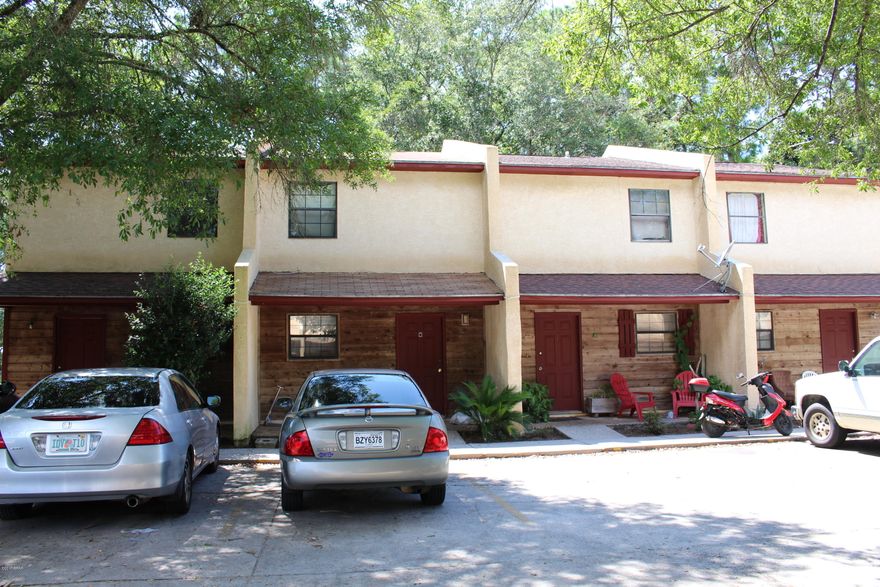 Attention investors, great rental property.  Four units U, V, W, and X.  Each unit; two bedrooms upstairs; one full bath upstairs; half bath on lower level; kitchen on lower level; and living room on lower level.  Each unit has an exterior washer/dryer room with a washer/dryer hookup.  All four units have new roofs over the washer/dryer/storage area.  Gross annual income of $34,260.  Owner manages themselves and recognize a 12.3% cap rate and Potential Monthly gross multiplier of 76.7.  Hurry, this property will not last!!!!